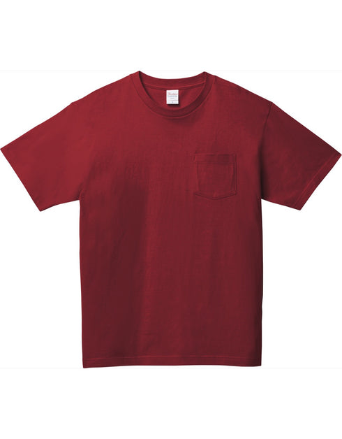 109-PCT 5.6オンス ヘビーウェイトポケットTシャツ (シルク)
