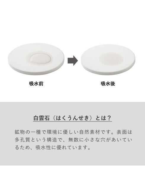 TS-1658 白雲石入り吸水コースター(円形)