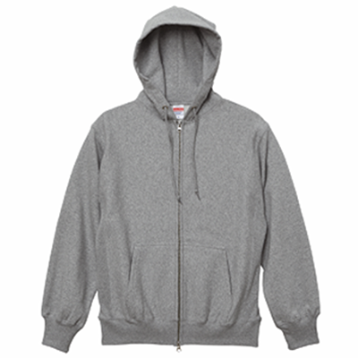 UnitedAthle 12.0オンス ヘヴィーウェイト スウェット フルジップ パーカ（裏起毛）　5762-01