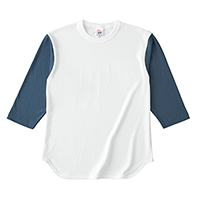 Cross Stitch 6.2oz オープンエンド ベースボール 七分袖Tシャツ OE1230
