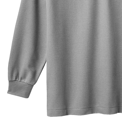 袖口はリブ編み