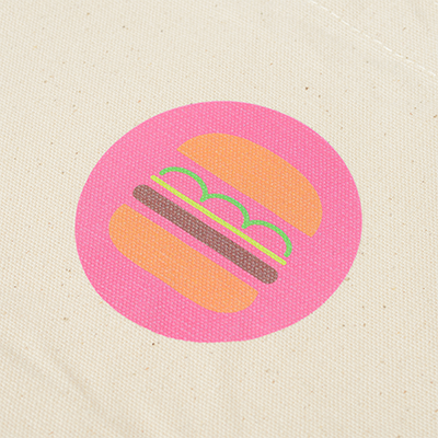 IM転写でフルカラーロゴをプリントした例