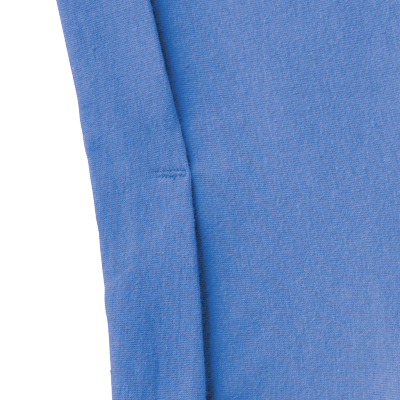 袖のロールは縫い付けで留めてあります