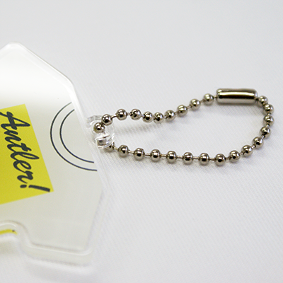 ボールチェーンは長さ10cm