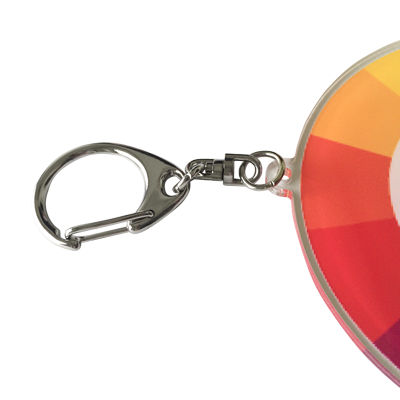 パチンと留められるナスカン金具