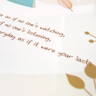 鮮やかなフルカラープリント