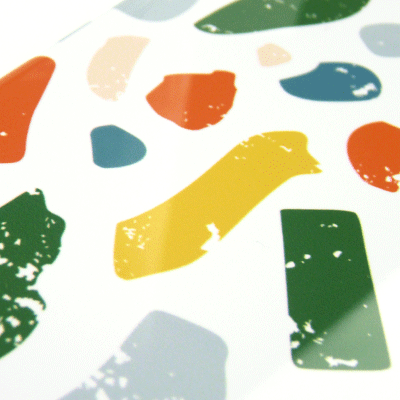 鮮やかなフルカラープリント