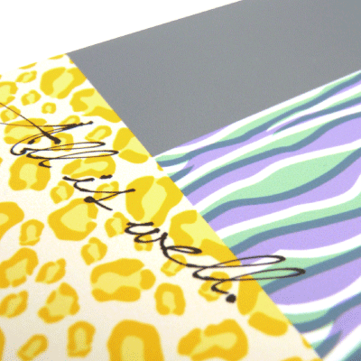 鮮やかなフルカラープリント