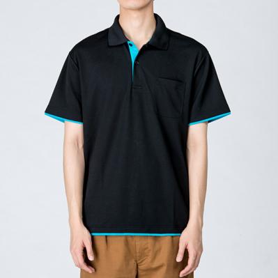 モデル身長184cm ブラック×ターコイズ Lサイズ着用