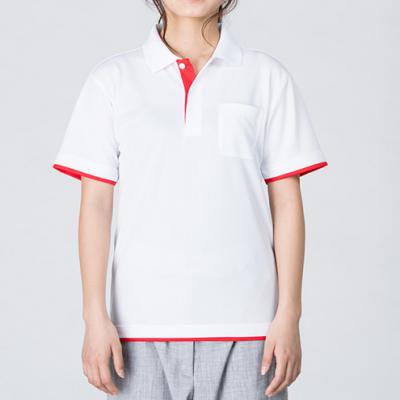 モデル身長161cm ホワイト×レッド SSサイズ着用