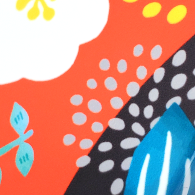 鮮やかなフルカラープリント