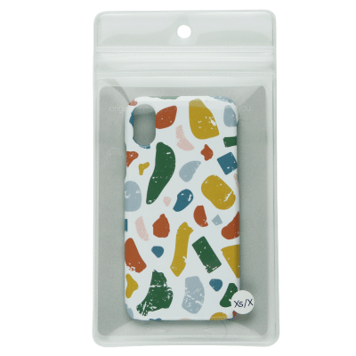 1個ずつサイズシール付きのケースに入れてお届け♪(写真イメージに使用しているのはiPhone XS/X用ケースです。