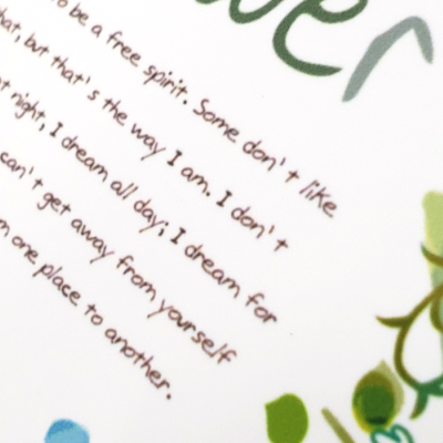 鮮やかなフルカラープリント