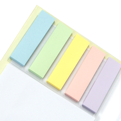 カラフルな付箋が見た目にも華やか