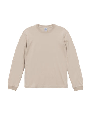 5011-01　5.6オンスロングスリーブTシャツ(1.6インチリブ)