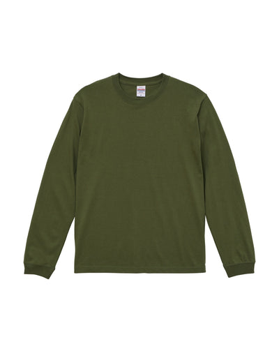 5011-01　5.6オンスロングスリーブTシャツ(1.6インチリブ)