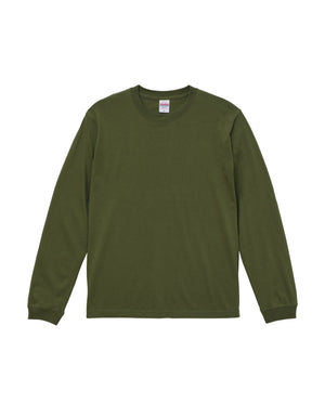 5011-01　5.6オンスロングスリーブTシャツ(1.6インチリブ)