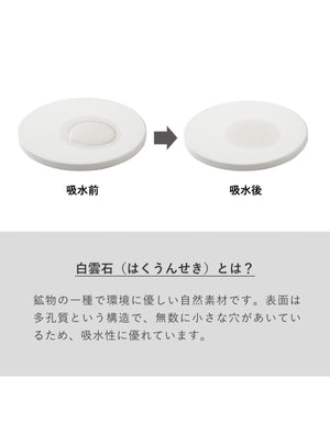 TS-1658 白雲石入り吸水コースター（円形）