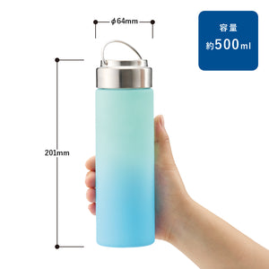 TS-1955 グラデーションハンドルクリアボトル500ml