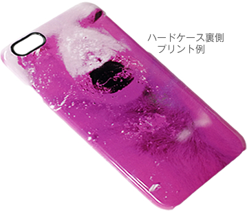 ハードケース裏側プリント例