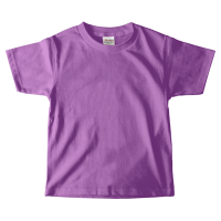パープル 定番 綿100％生地Tシャツ（キッズ） 085-CVT