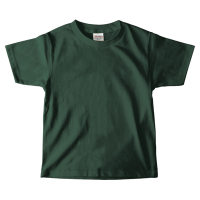 グリーン 定番 綿100％生地Tシャツ（キッズ） 085-CVT