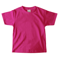 ピンク 定番 綿100％生地Tシャツ（キッズ） 085-CVT