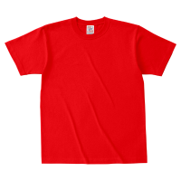 レッド Cross Stitch オープンエンド マックスウェイトTシャツ（キッズ） OE1116