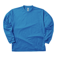 ブルー GLIMMER 4.4oz ドライ 長袖Tシャツ（キッズ） 304-ALT