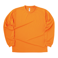 オレンジ GLIMMER 4.4oz ドライ 長袖Tシャツ（キッズ） 304-ALT