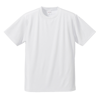 ホワイト United Athle 4.1oz ドライアスレチックTシャツ（キッズ） 5900-02