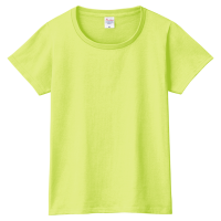 グリーン 定番 綿100％生地Tシャツ（レディース） 085-CVT