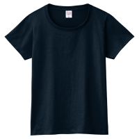 ブルー 定番 綿100％生地Tシャツ（レディース） 085-CVT