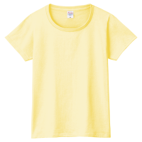 イエロー 定番 綿100％生地Tシャツ（レディース） 085-CVT