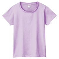 パープル 定番 綿100％生地Tシャツ（レディース） 085-CVT