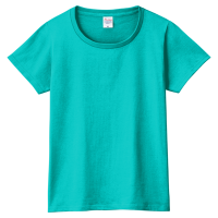 グリーン 定番 綿100％生地Tシャツ（レディース） 085-CVT
