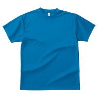 ブルー 速乾 ドライ生地Tシャツ（レディース） 300-ACT