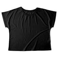 ブラック TRUSS ドルマンTシャツ（レディース） WDN-804