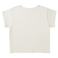 ホワイト TRUSS ロールアップTシャツ（レディース） WRU-806