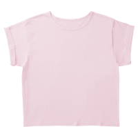 ピンク TRUSS ロールアップTシャツ（レディース） WRU-806