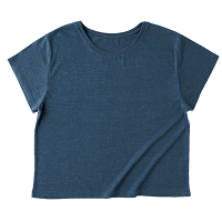ブルー TRUSS 4.4oz トライブレンドワイドTシャツ（レディース） TWD-134