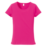 ピンク rucca 6.2oz CVCフライス Tシャツ（レディース） 5490-04