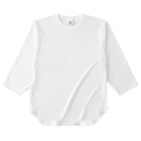 ベージュ Cross Stitch 6.2oz オープンエンド ベースボール 七分袖Tシャツ OE1230