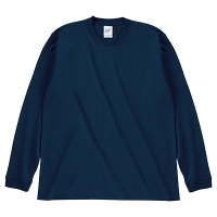 ブルー Cross Stitch 6.2oz 長袖Tシャツ（リブ有） RL1216