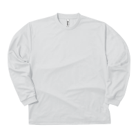 ホワイト GLIMMER 4.4oz ドライ 長袖Tシャツ 304-ALT
