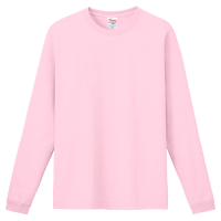 ピンク PrintStar 7.4オンス スーパーヘビー長袖Tシャツ 149-HVL