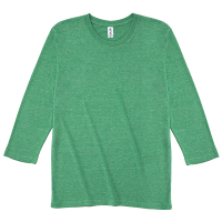 グリーン TRUSS 4.4oz トライブレンド 七分袖Tシャツ TBL-118