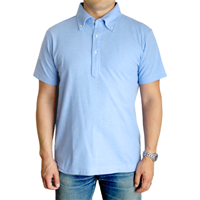 United Athle 5.3oz ドライCVCボタンダウンポロシャツ 5052-01