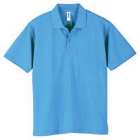 ブルー GLIMMER 4.4oz ドライポロシャツ 302-ADP