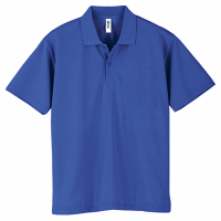 ブルー GLIMMER 4.4oz ドライポロシャツ 302-ADP